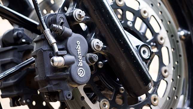 Automatic brake sale system motorcycle