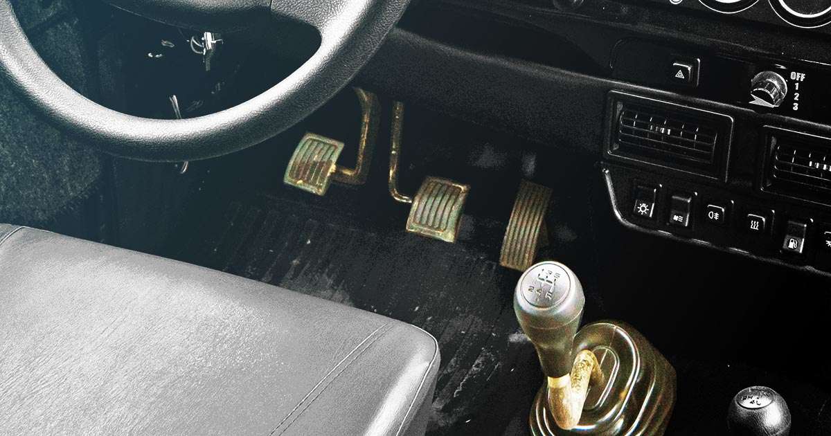 Why is my clutch hard to push in when hot?