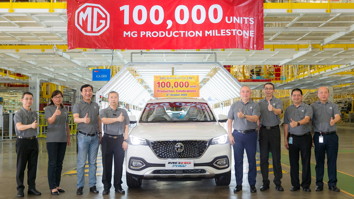 MG hits 100,000 units produced in Thailand