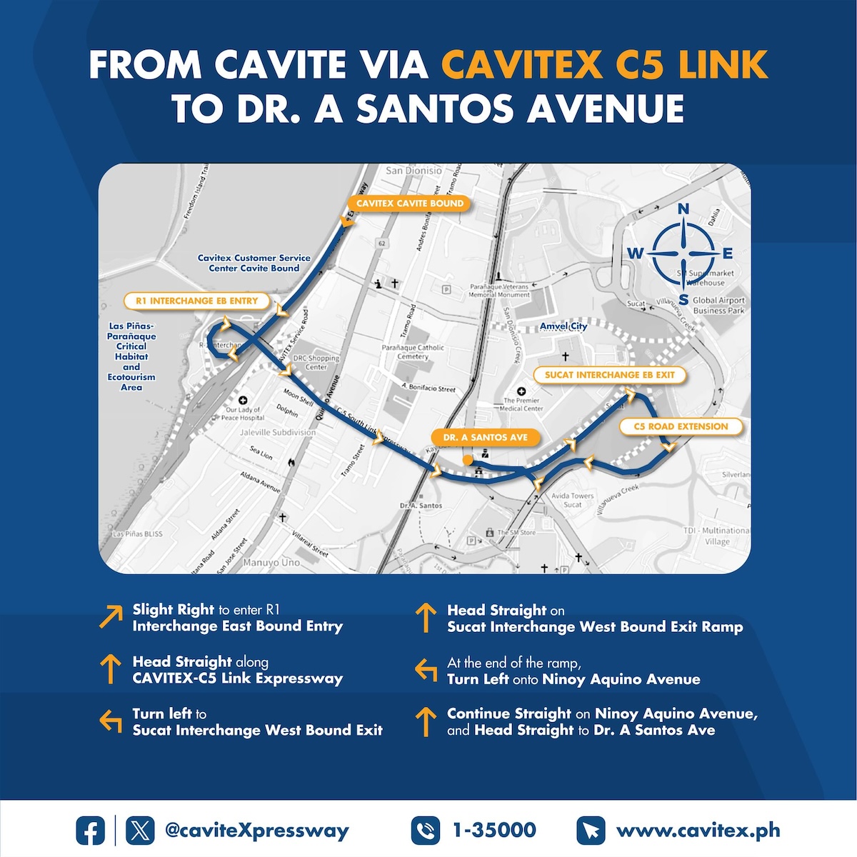 Cavitex C Link Sucat Interchange Now Open