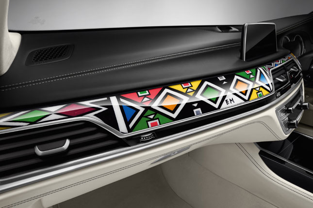 BMW 7-Series art car by Esther Mahlangu