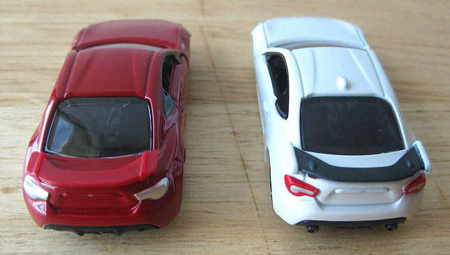 Refreshed Toyota 86 Tomica scale model