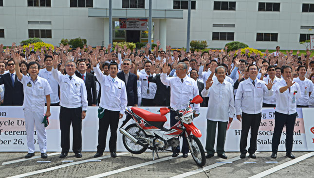 Honda Philippines celebrates five million motorbikes manufactured