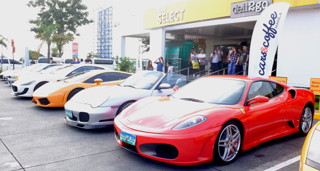 Shell PH mixes coffee with some kick-ass supercars