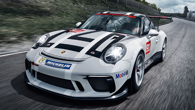 Porsche unveils Panamera 4 E-Hybrid, 911 GT3 Cup