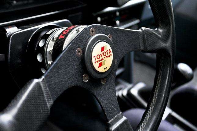 Interior detail of an AE86 Toyota Corolla Trueno