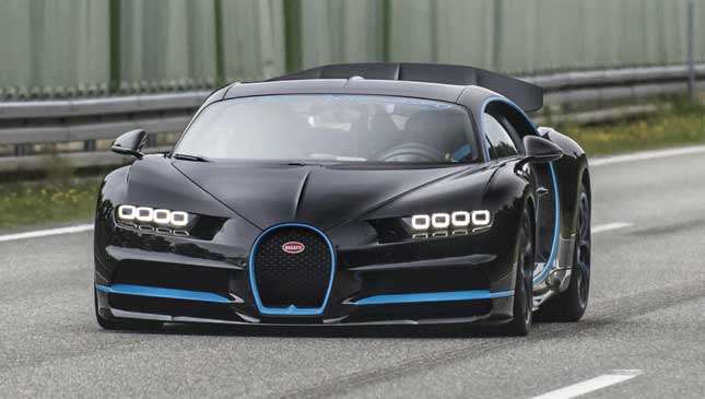 Exterior shot of the Bugatti Chiron
