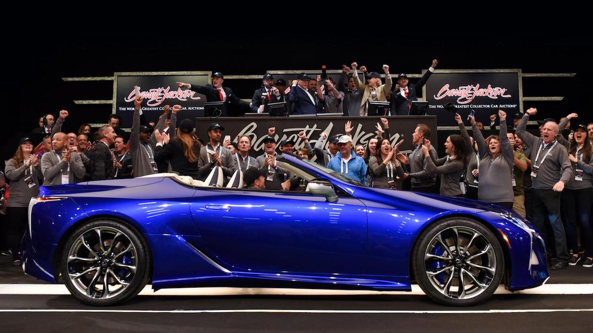 The first Lexus LC500 convertible sold at auction for US$2-M