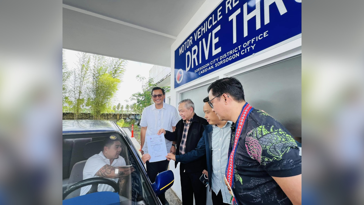 LTO drive-thru registration renewal center