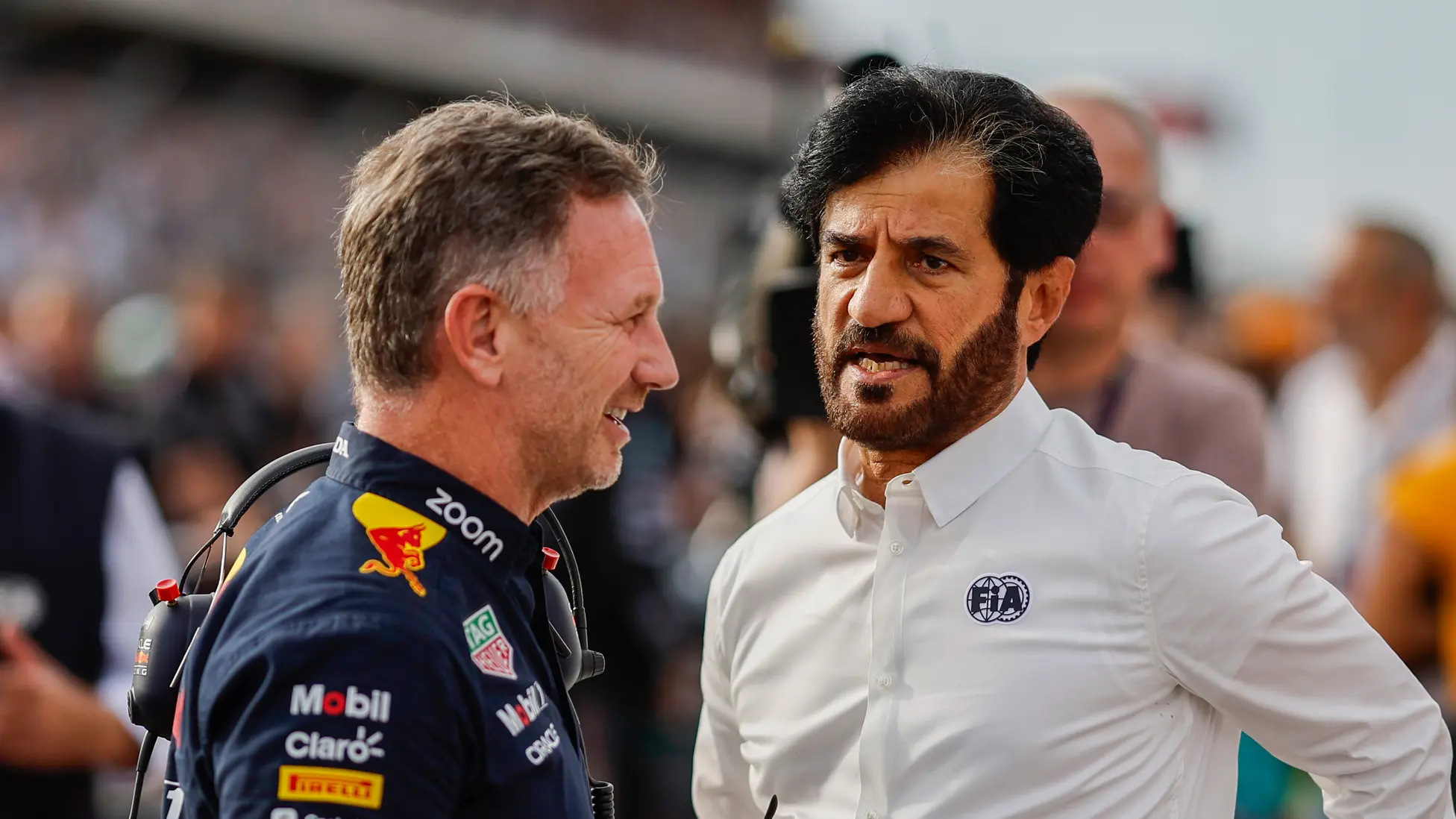 Fia President Ben Sulayem with christian horner