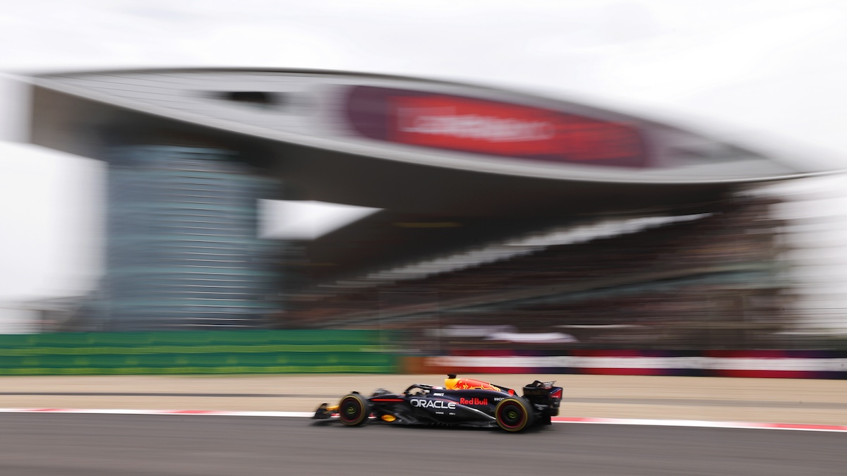 A Red Bull Racing Formula 1 car at the Shanghai International Circuit for the Chinese Grand Prix 2024