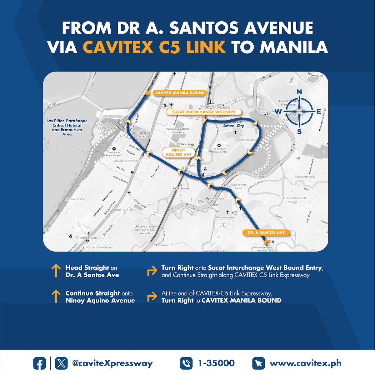 Cavitex C5 Link Sucat Interchange now open