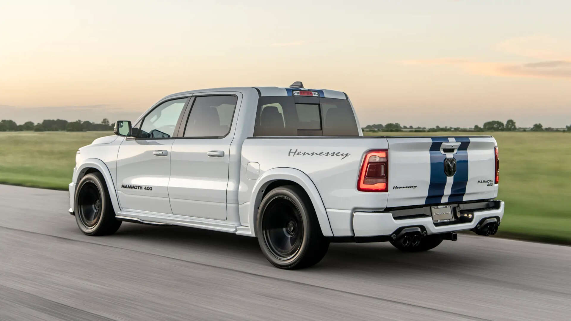 The Hennessey Mammoth 400 is a Ram 1500-based sport truck