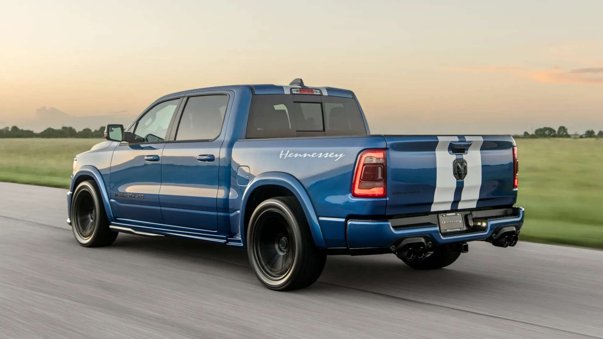 The Hennessey Mammoth 400 is a Ram 1500-based sport truck