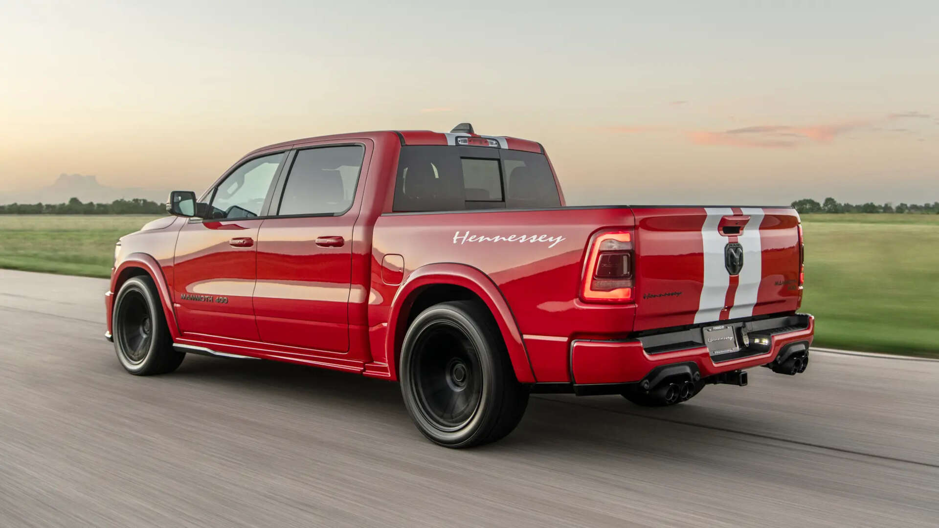 The Hennessey Mammoth 400 is a Ram 1500-based sport truck