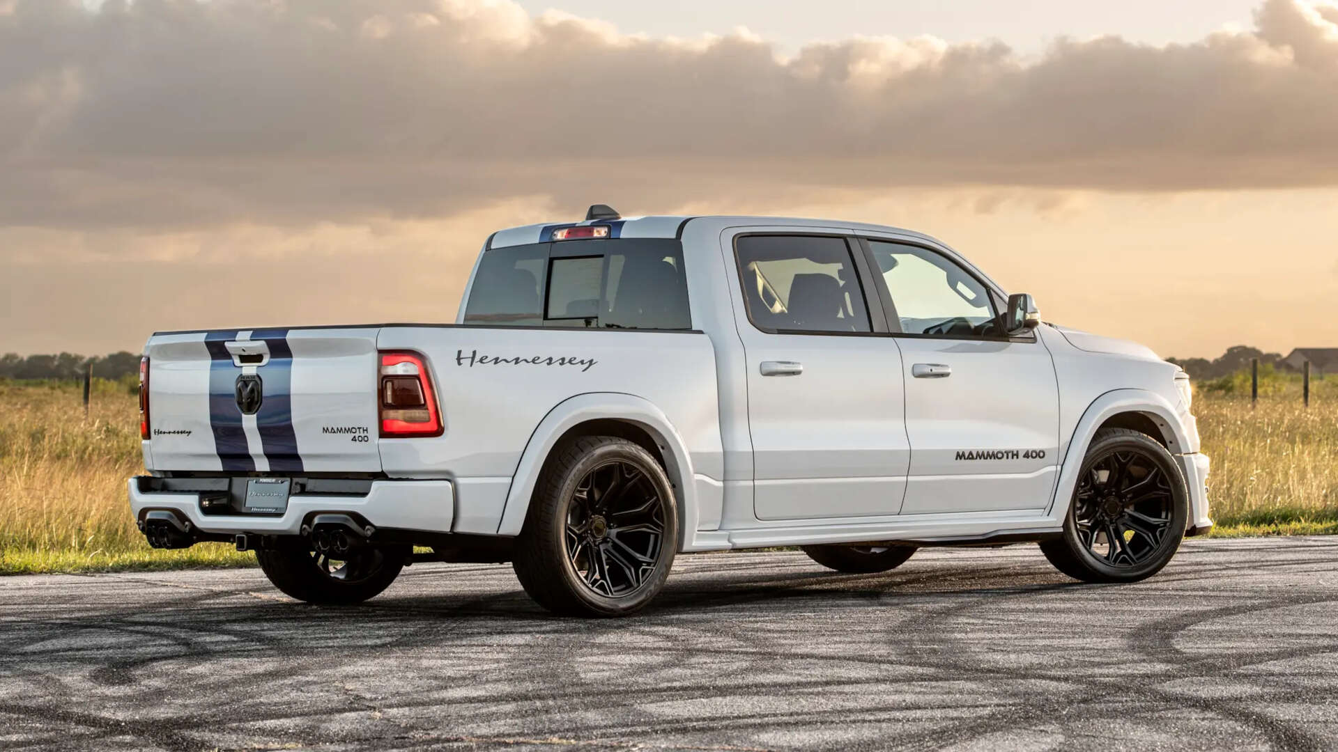 The Hennessey Mammoth 400 is a Ram 1500-based sport truck