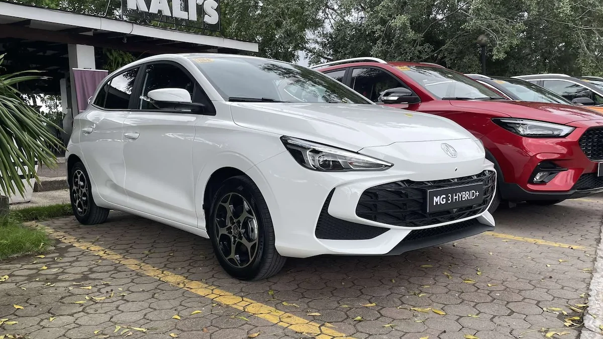 Front quarter view ng MG 3 hybrid+ 2024