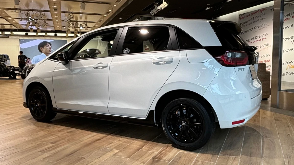 New Honda Fit, aka Honda Jazz, at Honda Welcome Plaza in Aoyama