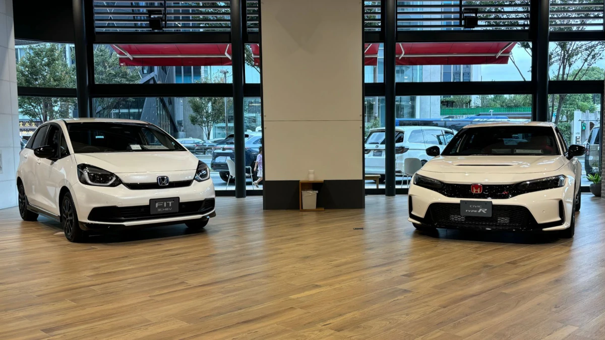 New Honda Fit, aka Honda Jazz, at Honda Welcome Plaza in Aoyama