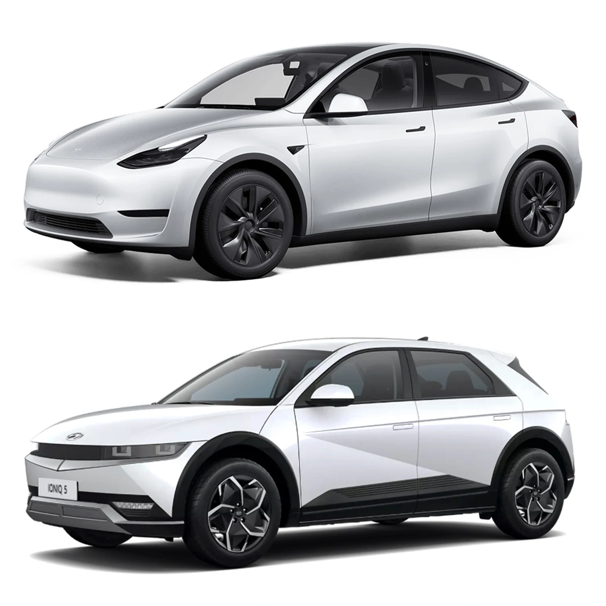 Size Comparo Tesla Model Y Vs Hyundai Ioniq