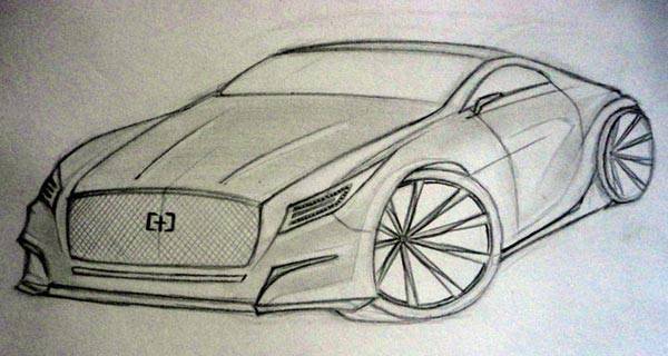 Car sketch by Feliciano Ababon III