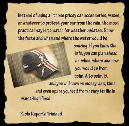 Top Gear Philippines BMW F1 Cap Promo Paolo Ruperto Trinidad