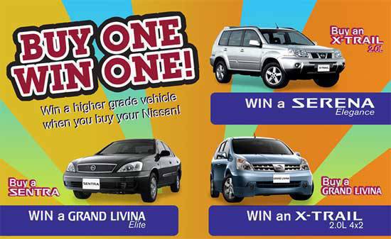 TopGear.com.ph Philippine Car News - Nissan Buy One Win One promo July 2010