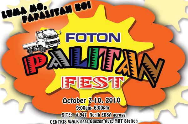 TopGear.com.ph Philippine Car News - Foton Palitan Fest October 7 to 10, 2010