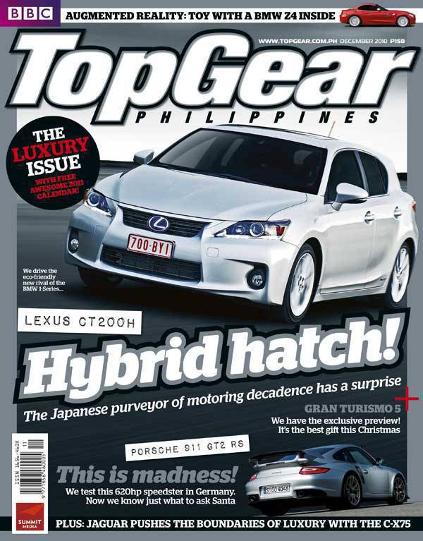 Top Gear Philippines December 2010 Cover