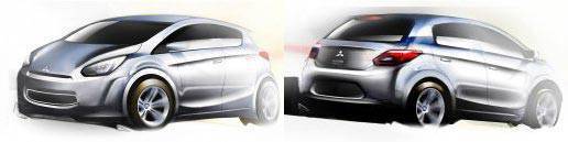 Mitsubishi reveals sketches of 'global small' car TopGear.com.ph Philippine Car News - Mitsubishi reveals sketches of 'global small' car