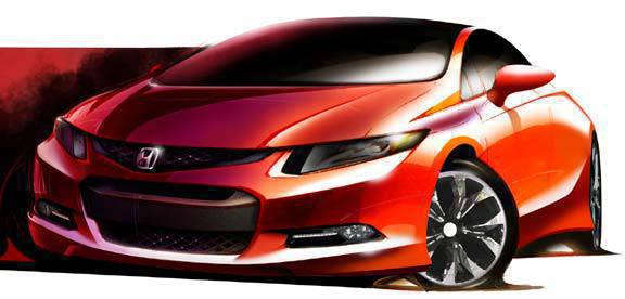 TopGear.com.ph Philippine Car News - Honda Civic sketch