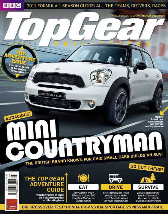 Top Gear Philippines March 2011 cover