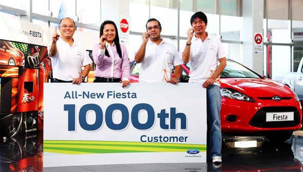 Ford Fiesta 1000th sales