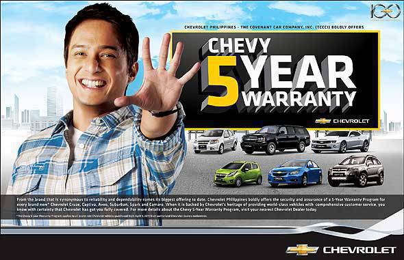 Chevrolet Philippines warranty program