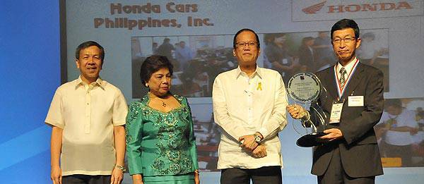 TopGear.com.ph Philippine Car News - Honda Cars Philippines bags PEZA award