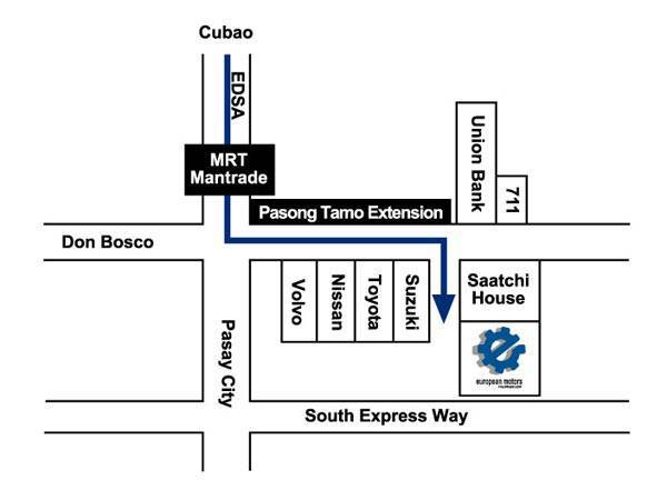 European Motors' map