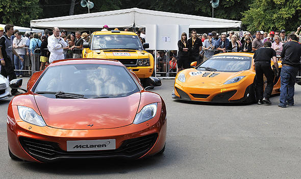 TopGear.com.ph Philippine Car News - Button, Hamilton drive road, race versions of McLaren MP4-12C in Goodwood
