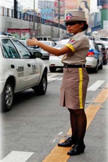 MMDA female traffic enforcer