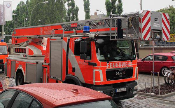 Berlin emergency fire truck
