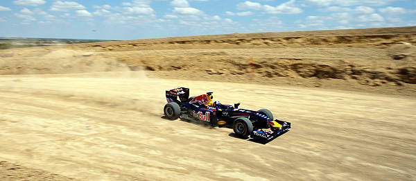 TopGear.com.ph Philippine Car News - Red Bull Formula 1 showcar tackles under-construction US F1 circuit