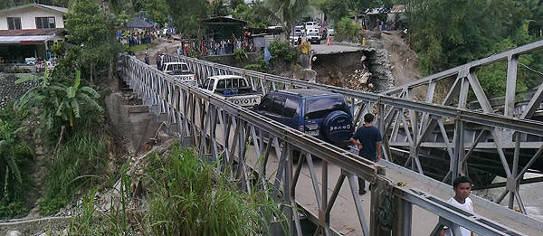 TopGear.com.ph Philippine Car News - DPWH completes construction of detour bridge in Ifugao in eight days