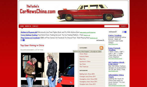 TopGear.com.ph Philippine Car News - Clarkson, May spotted in China driving Chinese cars