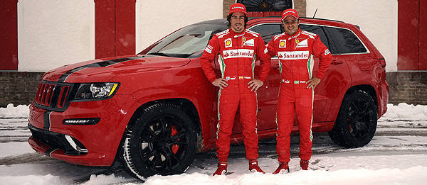 Alonso, Massa receive custom-built Jeep Grand Cherokee SRT8s TopGear.com.ph Philippine Car News - Alonso, Massa receive custom-built Jeep Grand Cherokee SRT8s