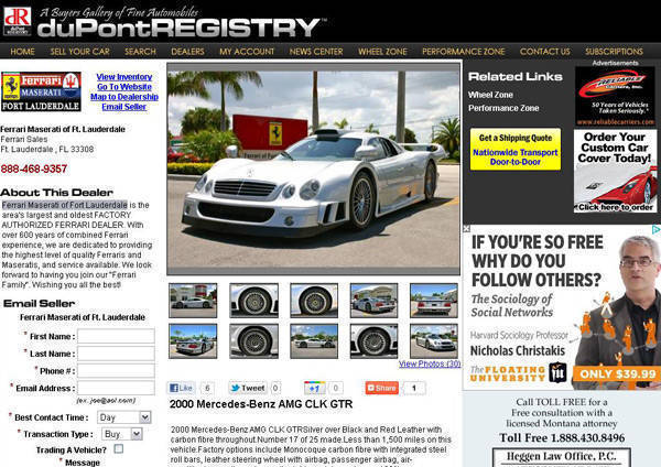 TopGear.com.ph Philippine Car News - Rare Le Mans GT1-based road-going race car up for sale