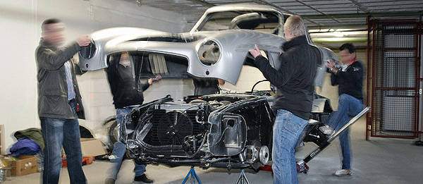 TopGear.com.ph Philippine Car News - Mercedes-Benz destroys unauthorized 300 SL replica