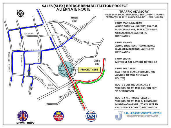 TopGear.com.ph Philippine Car News - DPWH advisory: Traffic rerouting as agency begins rehabilitation of Sales Bridge