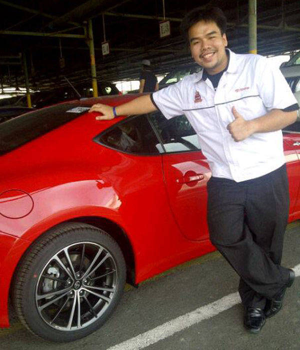 Toyota Motor Philippines' red 86