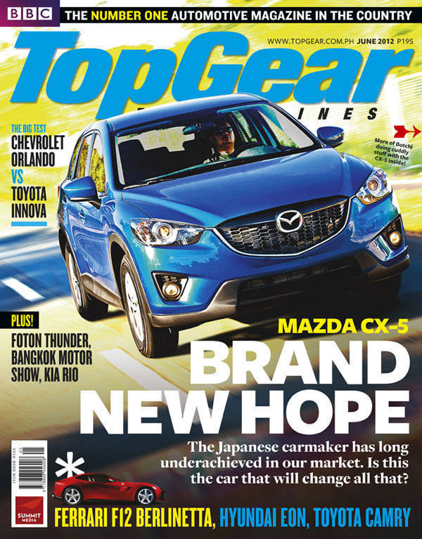 Top Gear Philippines' June 2012 cover Top Gear Philippines' June 2012 cover