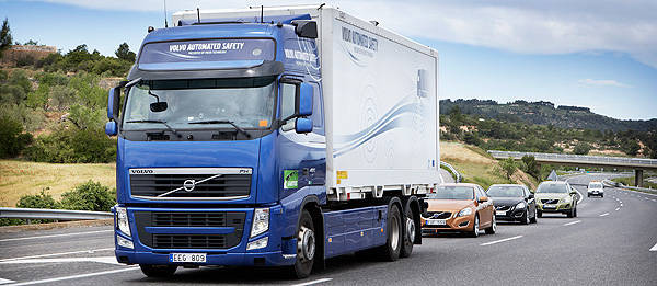 TopGear.com.ph Philippine Car News - Volvo’s road train takes to the public streets