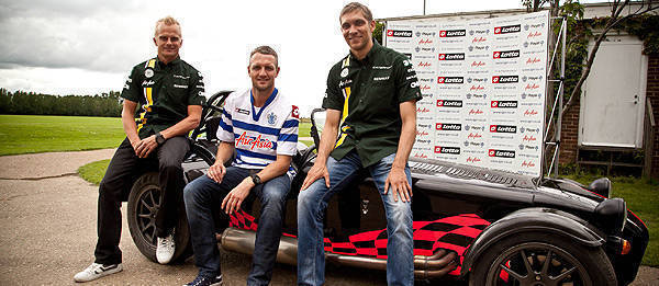 TopGear.com.ph Philippine Car News - Kovalainen, Petrov play football with professional players using a Caterham 7